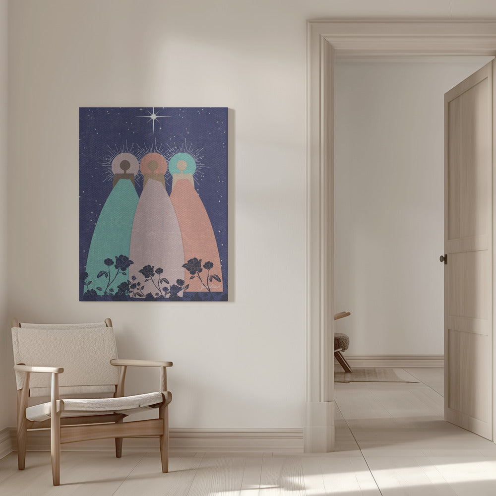Impression sur toile d'art mural : Trois guides spirituels