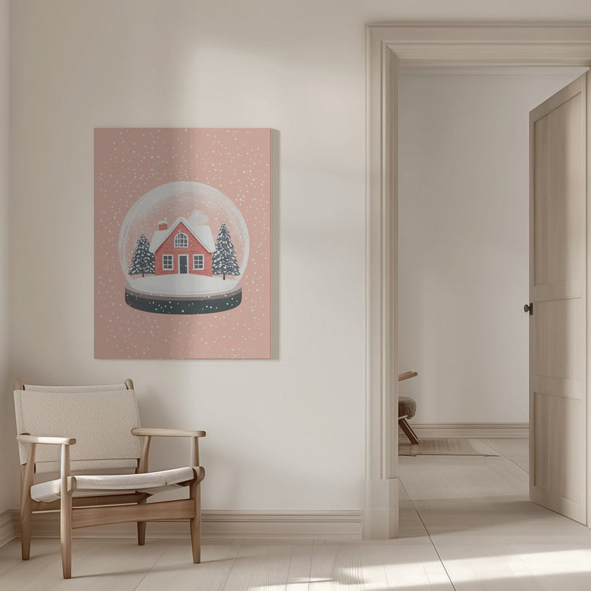 Wall art Christmas Ornament Glass Illustration Canvas Print