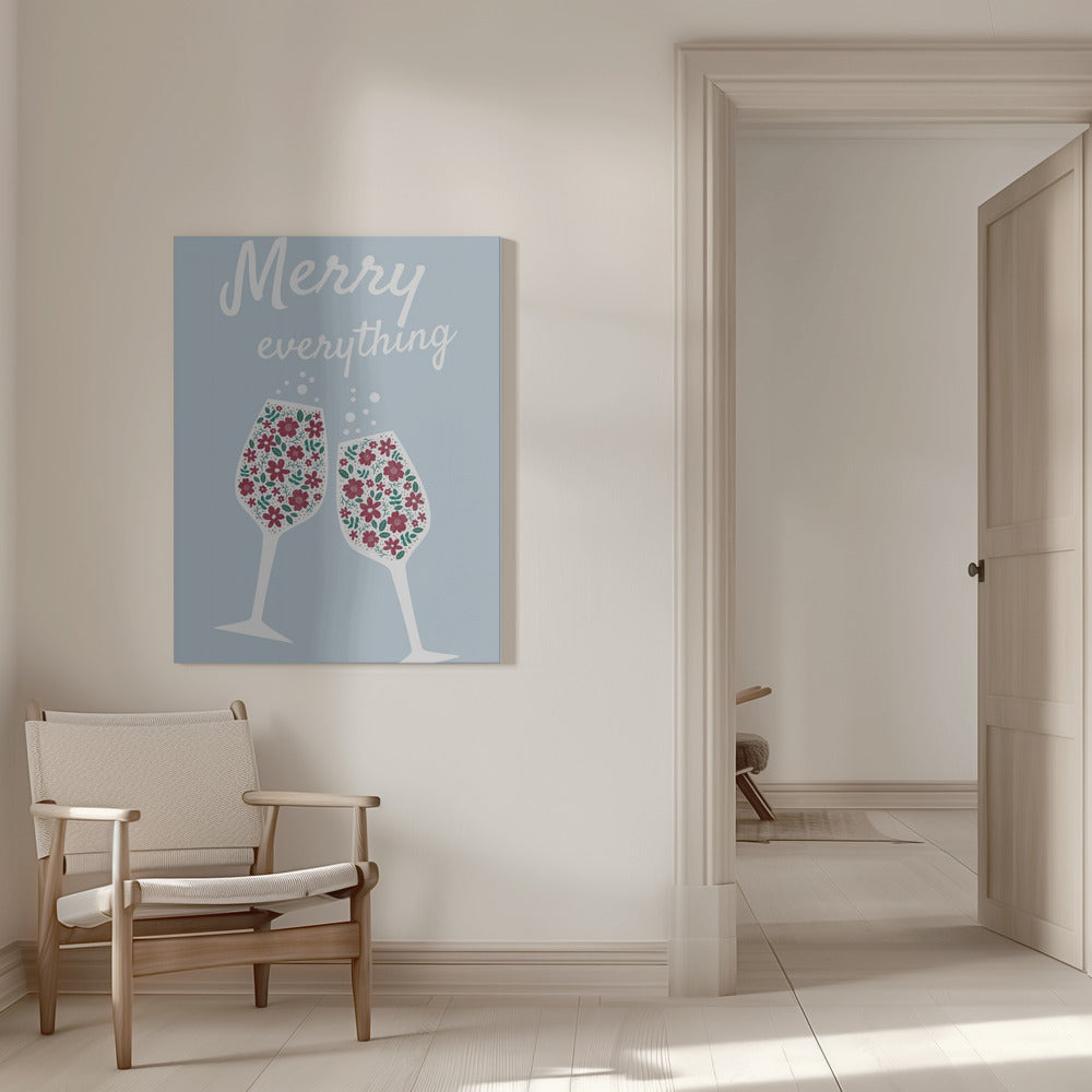 Impression sur toile Wall art Merry Everything