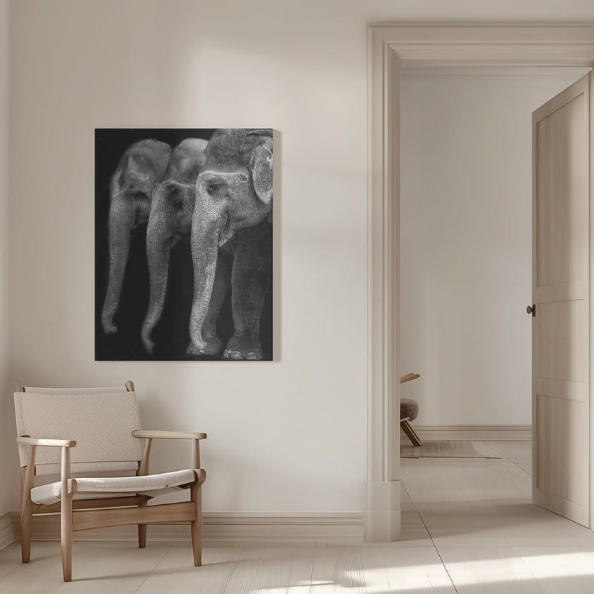 Art mural : Le chef-d'œuvre de la nature, un éléphant ; la seule grande chose inoffensive...