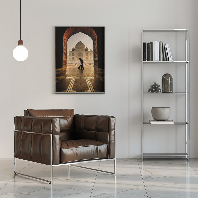 Wall art Taj Mahal cleaner