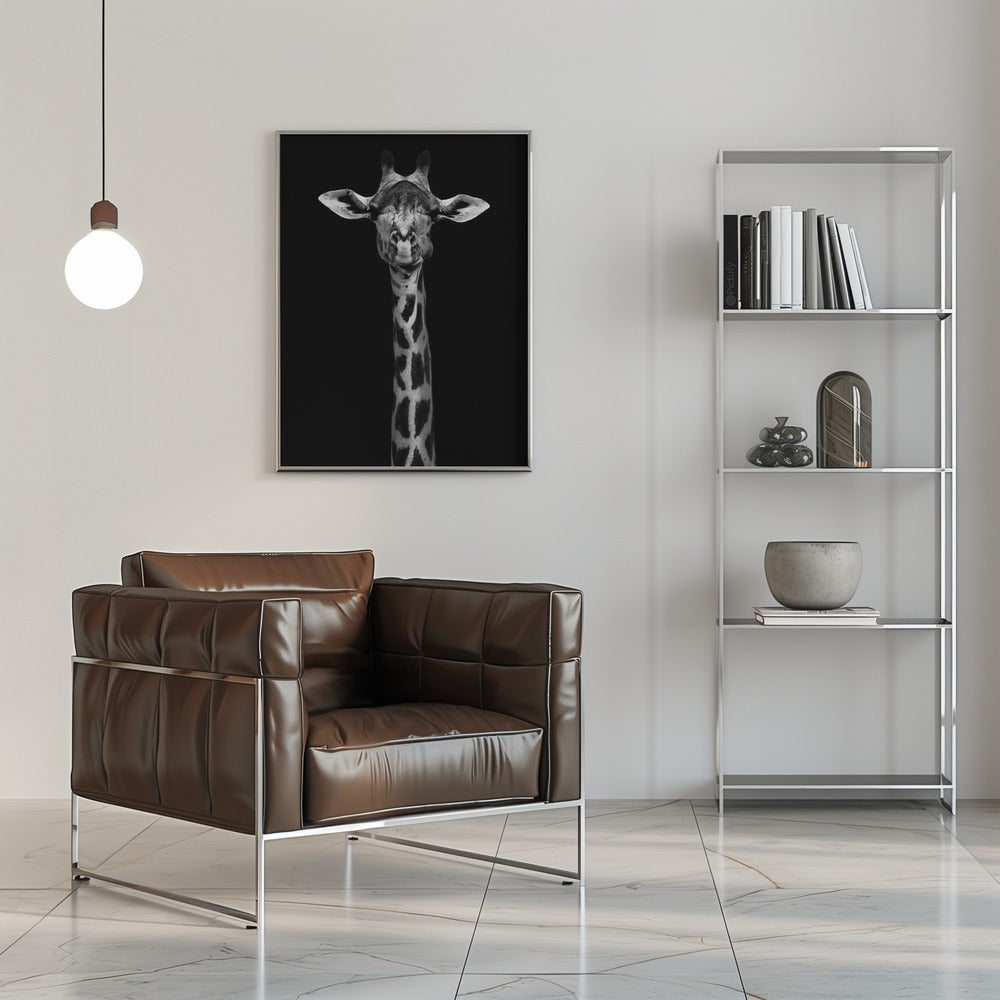 Portrait de girafe pour décoration murale