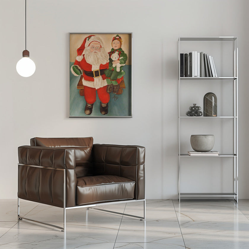 Décoration murale Demandez au Père Noël