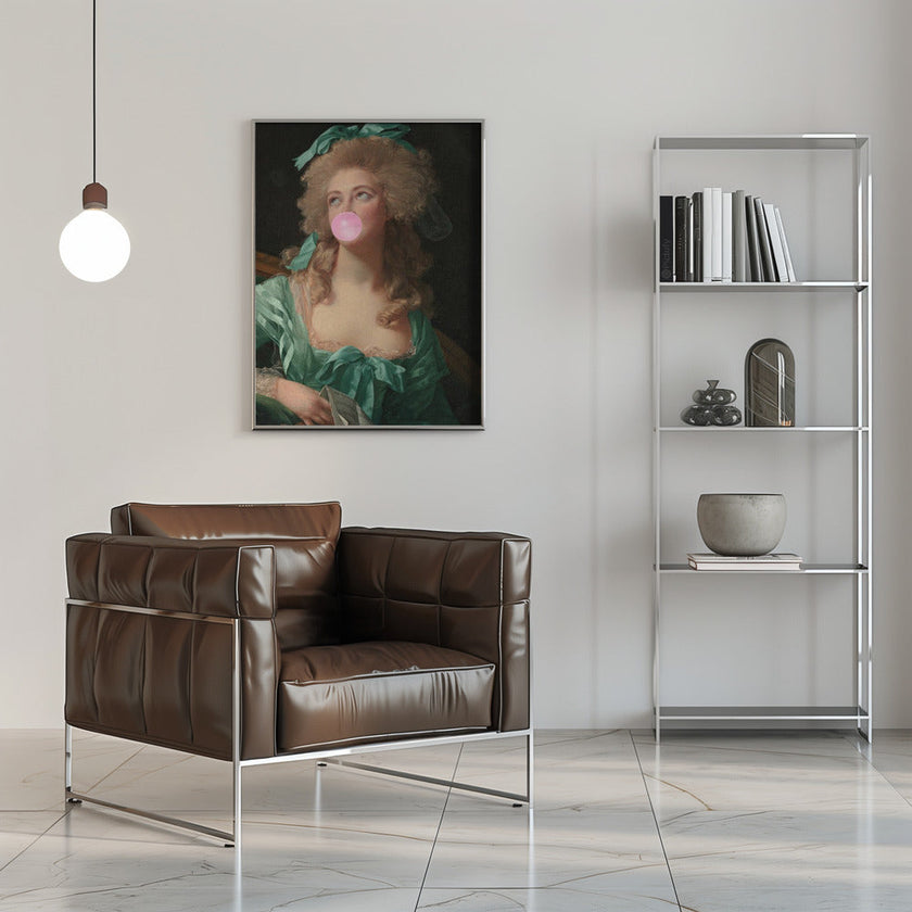 Wall art Madame Bubble-Gum