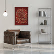 Wall art Silent night - red Canvas Print