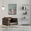 Art mural LONDRES Tour Elizabeth | style urbain vintage