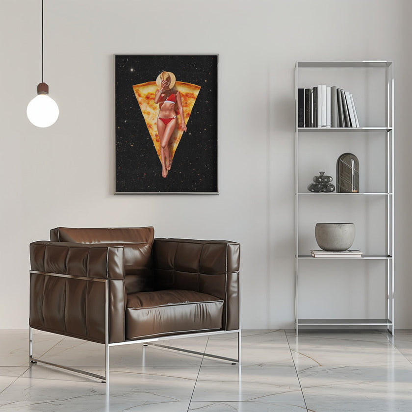 Peinture murale Pizza Sun Tan