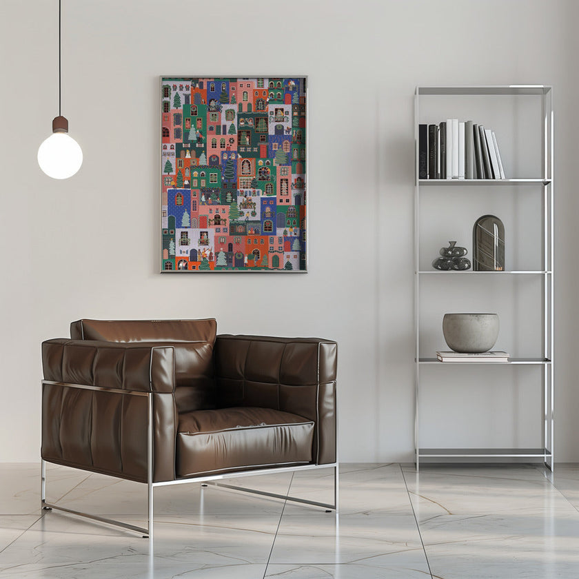 Wall art Holiday Houses Canvas Print
