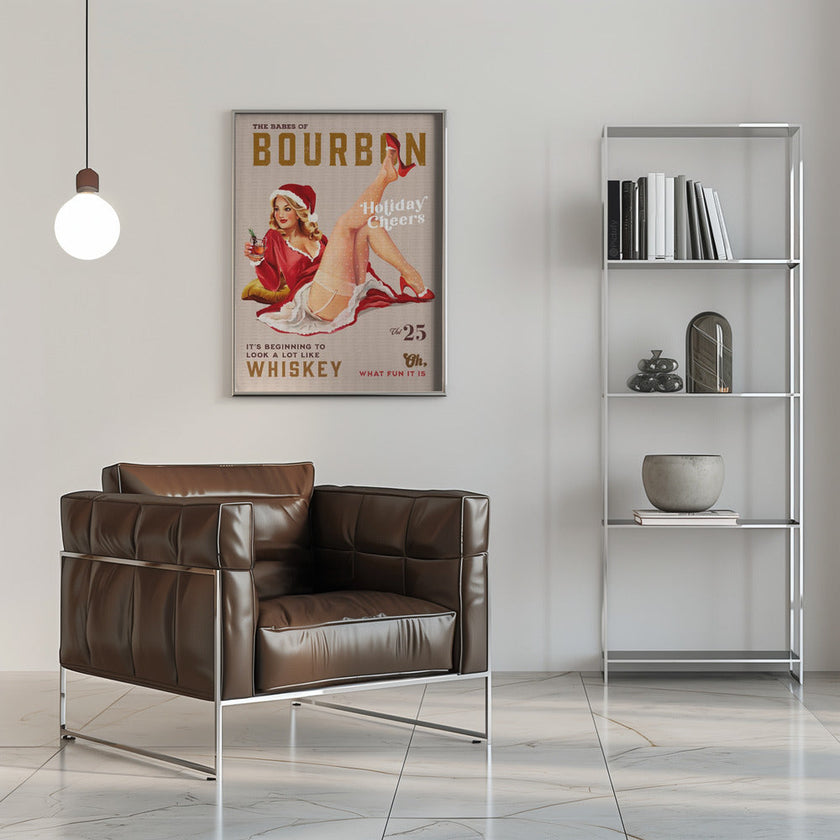 Décoration murale Babes of Bourbon Vol 25 Holiday Cheer Christmas Pinup