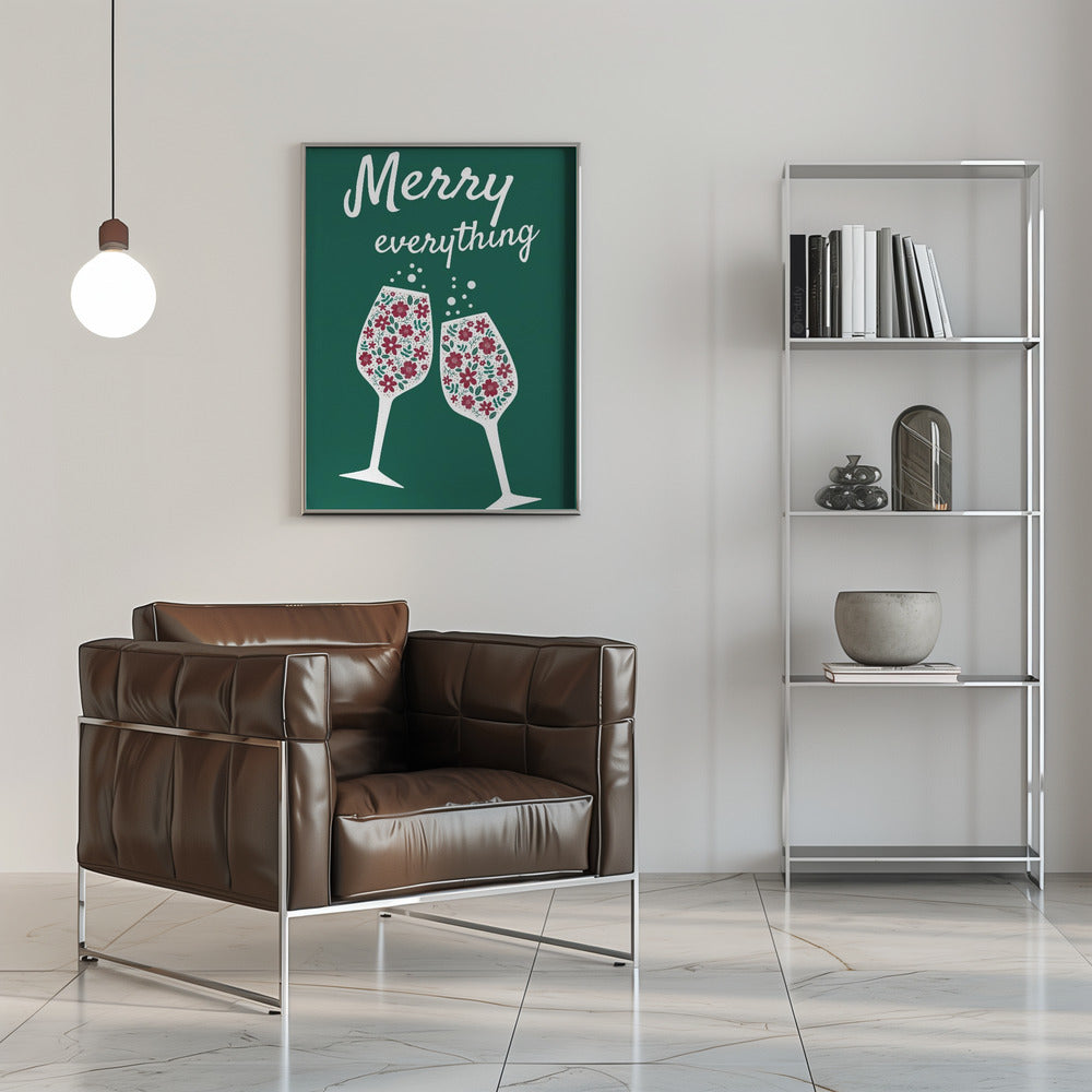 Impression sur toile Wall art Merry Everything