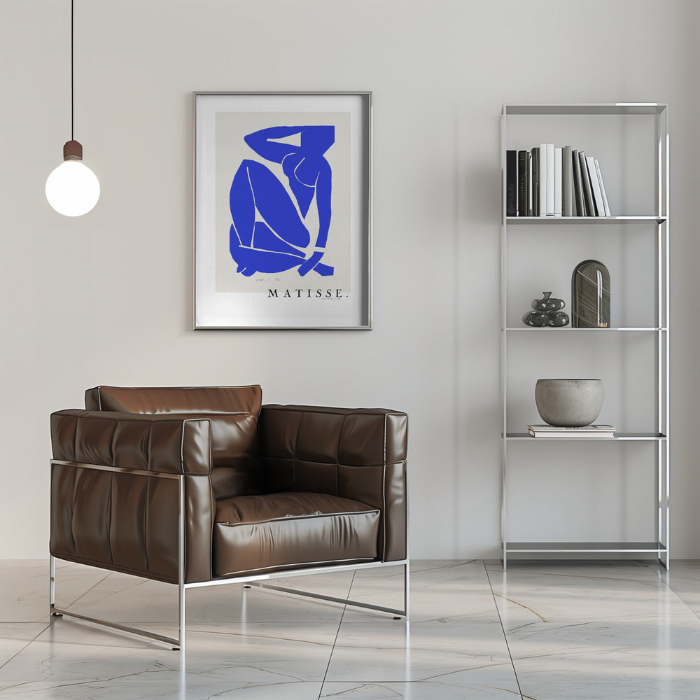 Wall art Nudo Blu III 1952 Bordure