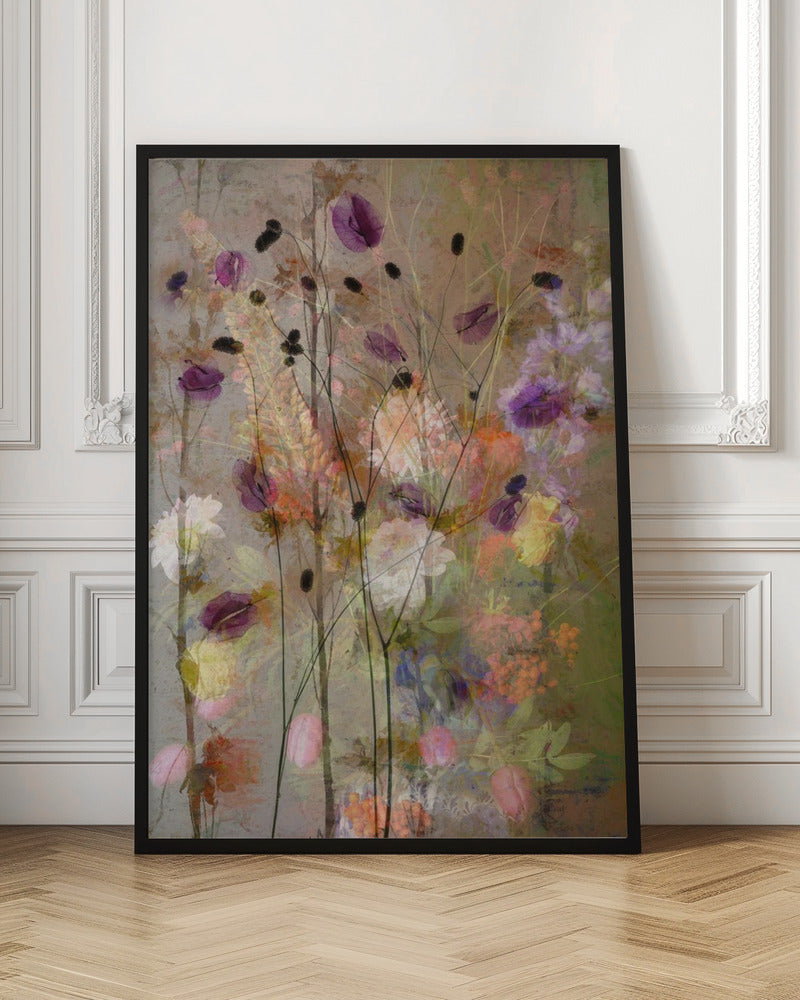 Art mural Fleurs picturales