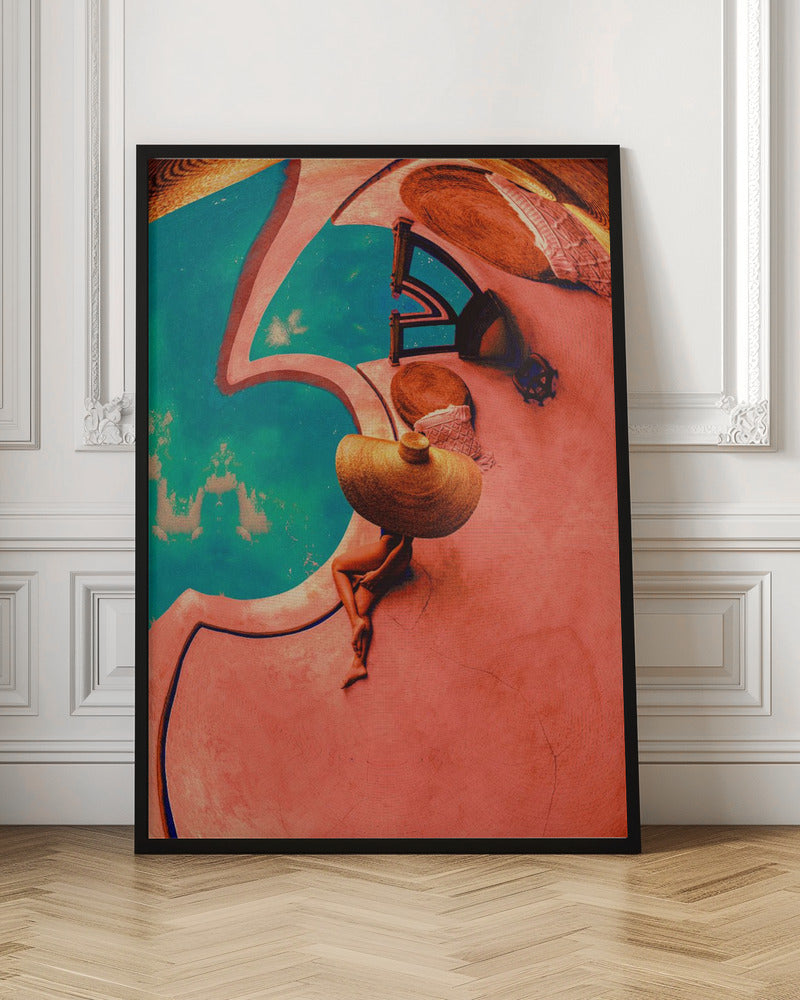 Wal Art au bord de la piscine