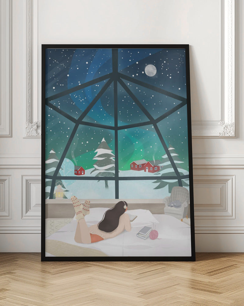 Impression sur toile d'art mural : Laponie, Finlande