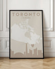 Wall art City Heart Maps 89 Canvas Wall Art