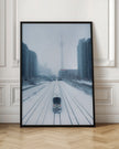 Wall art Train and Storm Canvas Print
