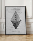 Wall art Coordinates SAN FRANCISCO Pont Golden Gate