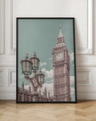 Art mural LONDRES Tour Elizabeth | style urbain vintage