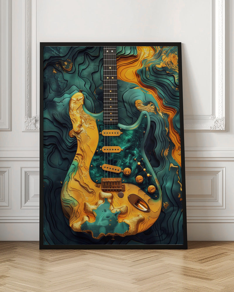 Impression sur toile : Guitare de musique 1