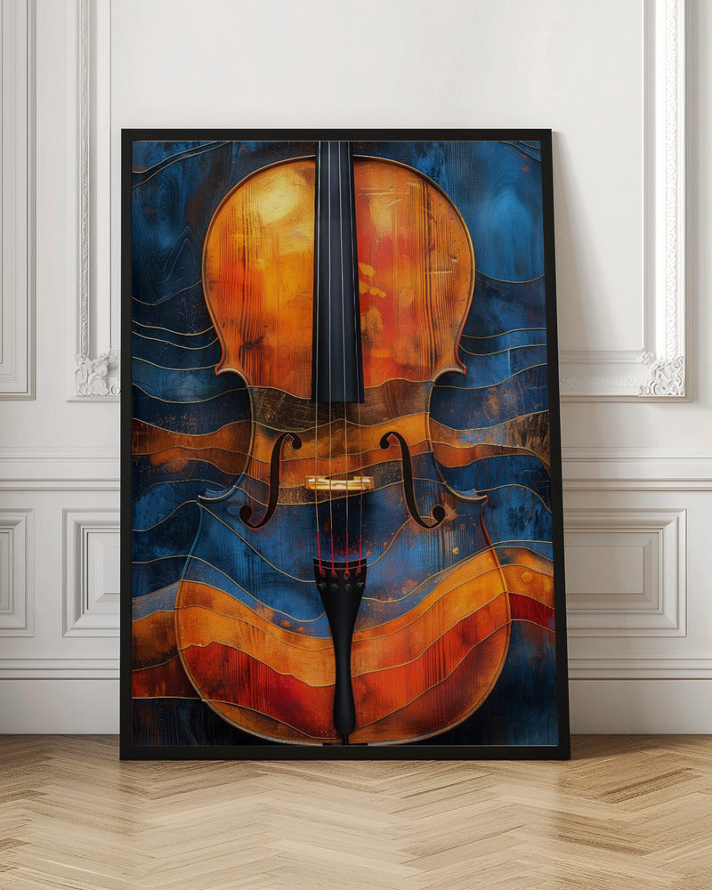 Impression sur toile - Art mural - Violon - 6 panneaux