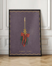 Wall art Candle with bow and spruce sprigs Canvas Print