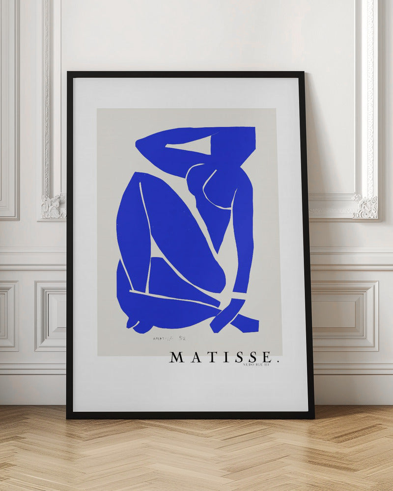 Wall art Nudo Blu III 1952 Bordure