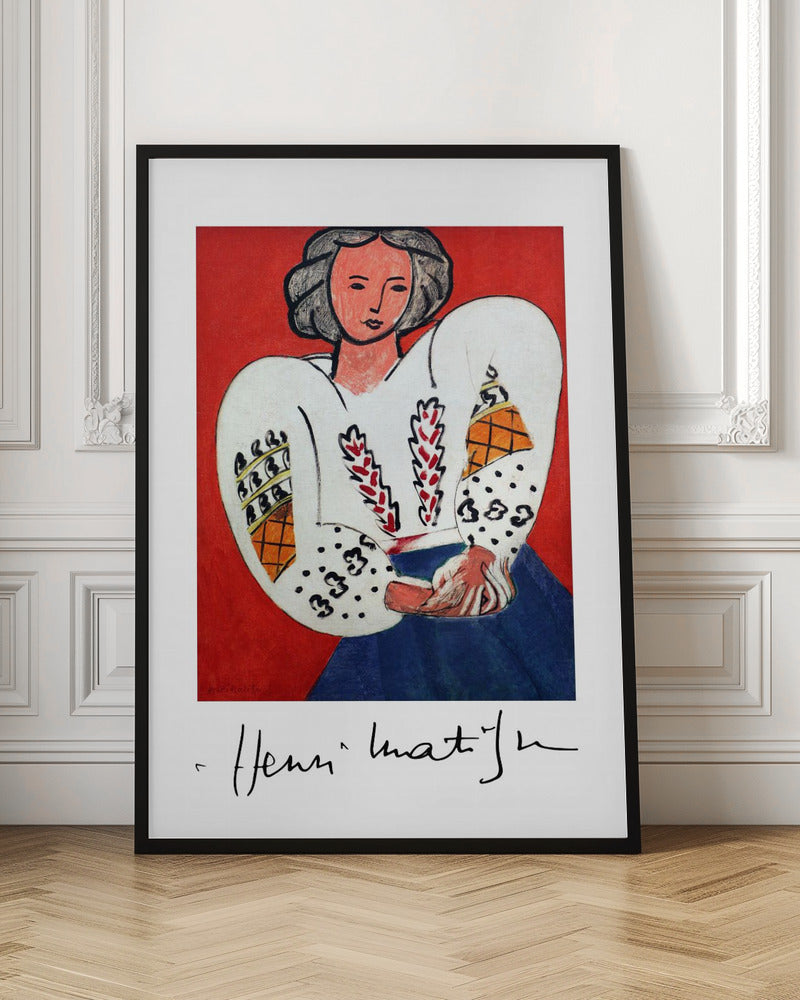 Wall art d'Henri Matisse, La Camicetta Romena, 1940