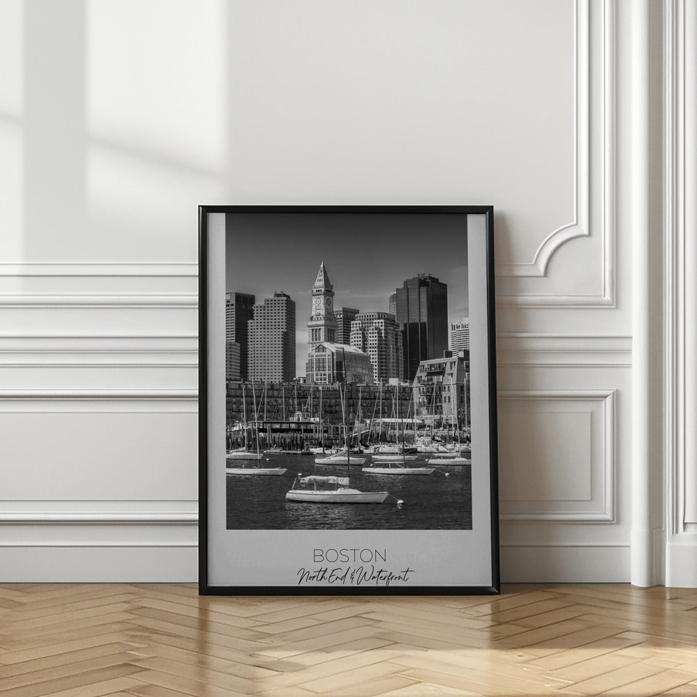 Wall Art BOSTON Skyline North End & Waterfront