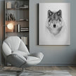 Portrait d'un loup des bois