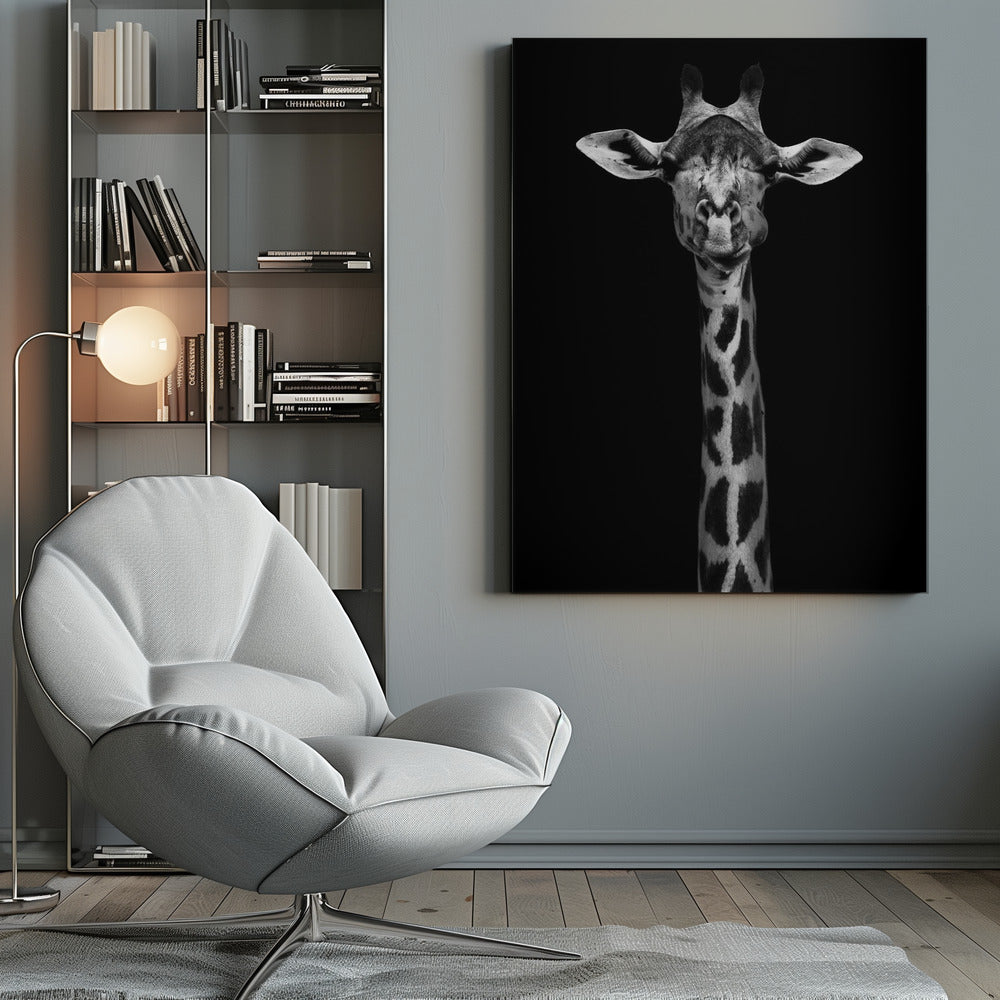 Portrait de girafe pour décoration murale