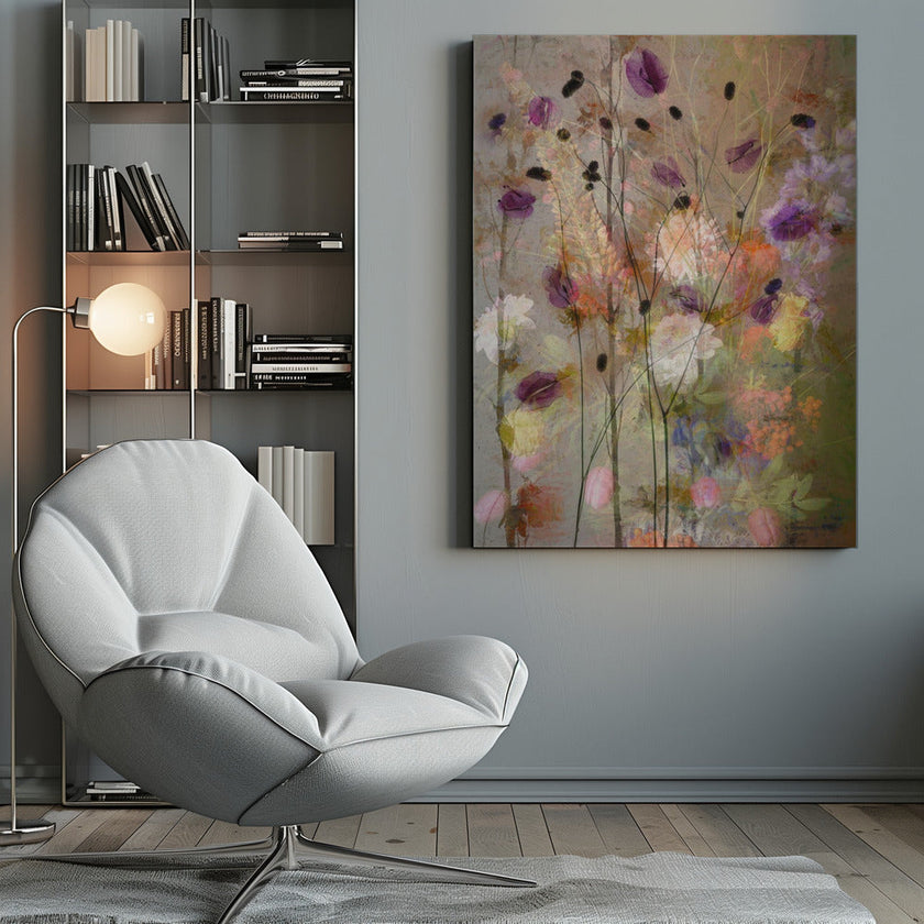 Art mural Fleurs picturales