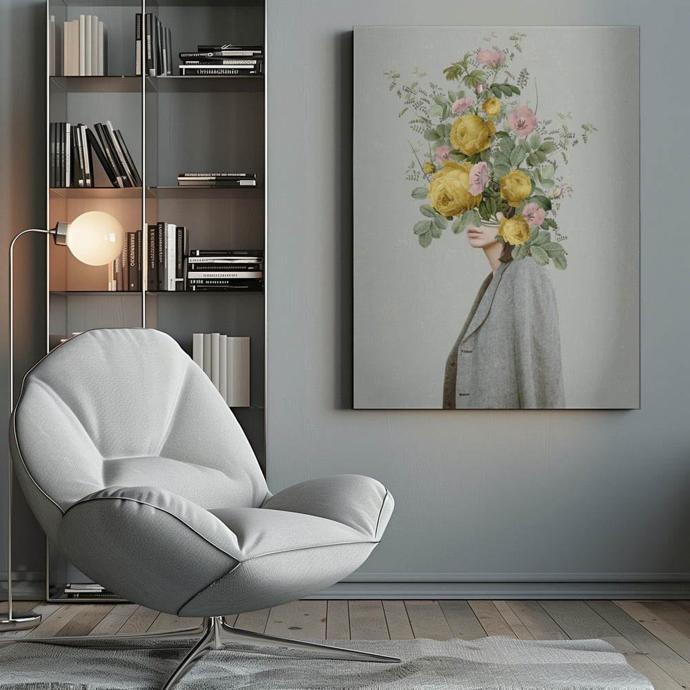 Décoration murale : Bouquet jaune