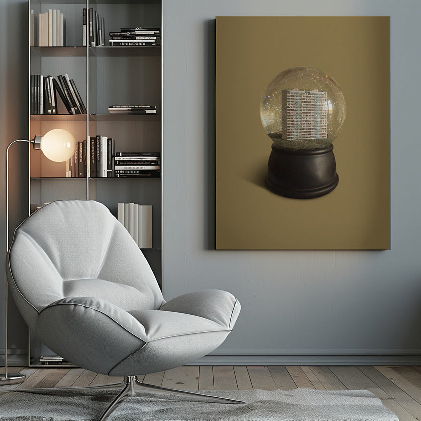 Wall art boule de neige urbaine