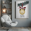 Wall art Meowrry Christmas bauble (gold, white)
