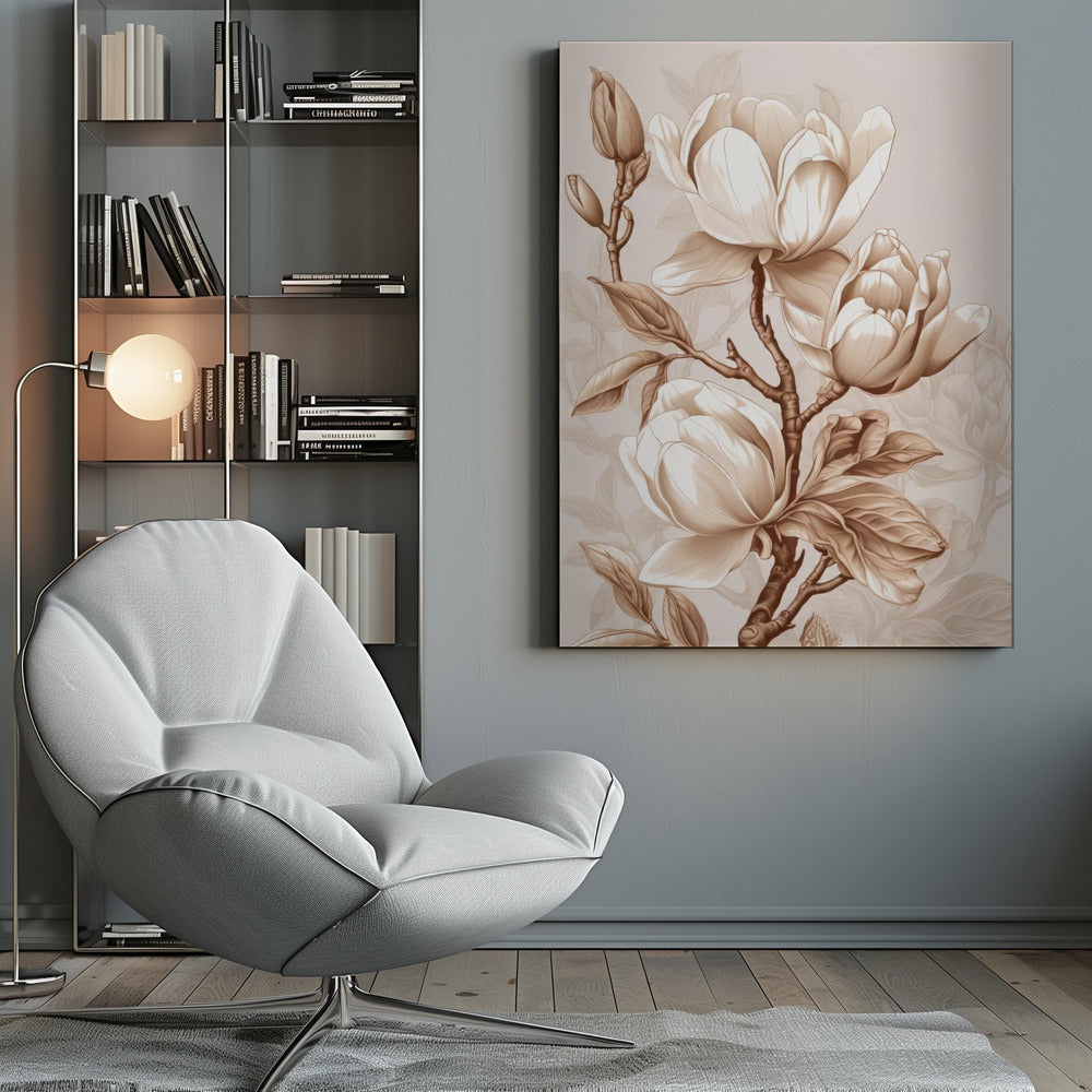Fleurs Beige 2