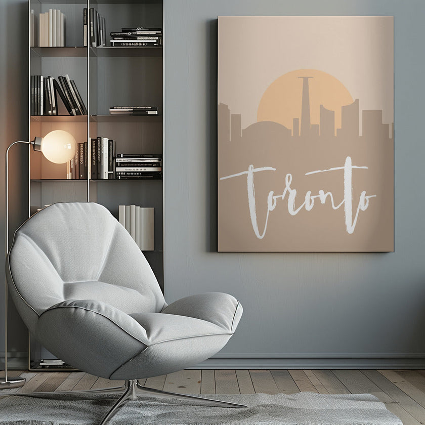 Wall art Skyline Earth Tone 2 89