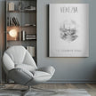 Wall art Coordinates VENICE Grand Canal | monochrome watercolor