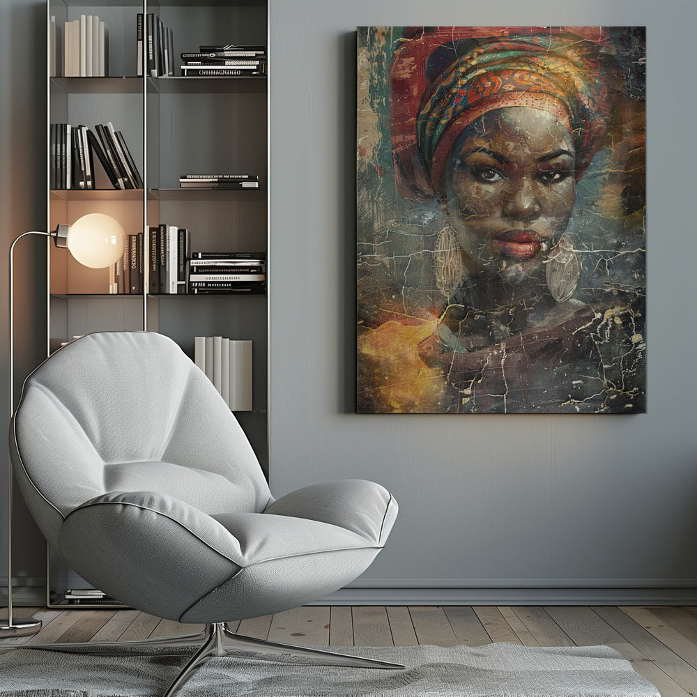 Illustration murale Art africain Wallart 068