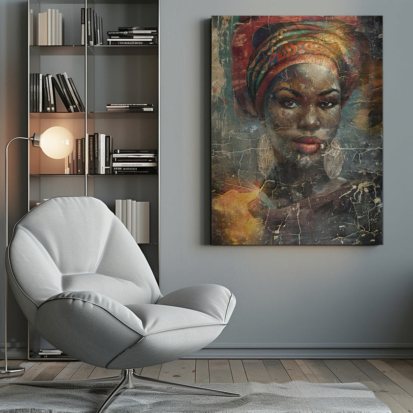 Illustration murale Art africain Wallart 068