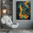 Impression sur toile : Guitare de musique 1