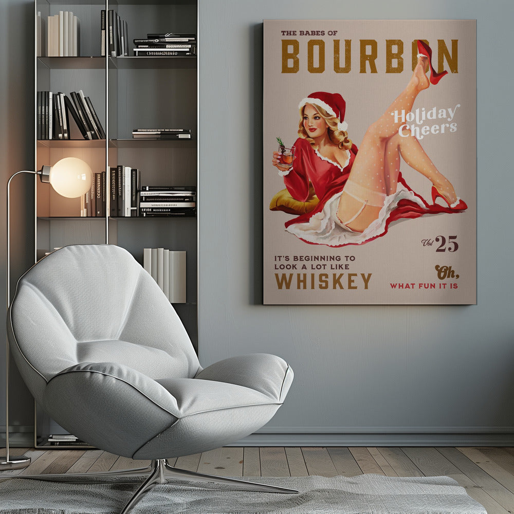 Décoration murale Babes of Bourbon Vol 25 Holiday Cheer Christmas Pinup