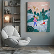 Wall art Snowy Sledge Walk 2 Canvas Print
