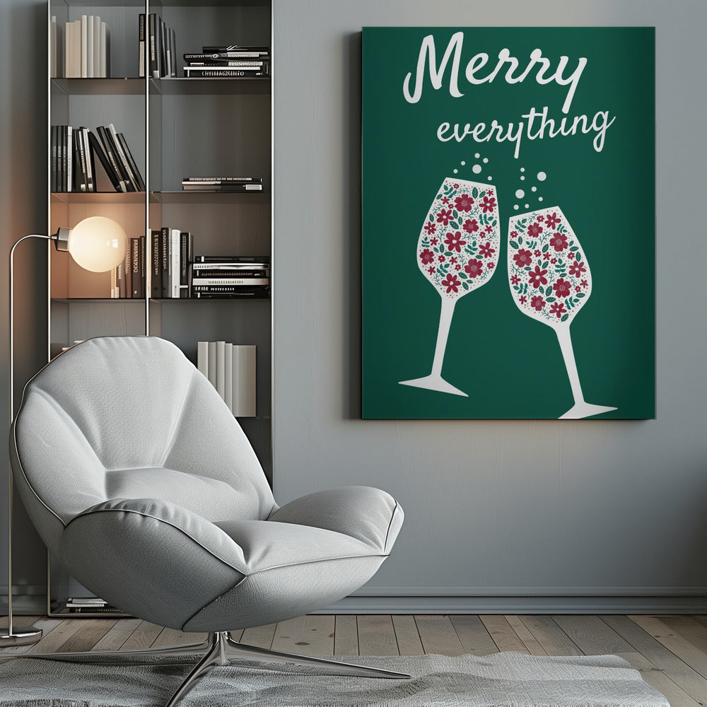 Impression sur toile Wall art Merry Everything