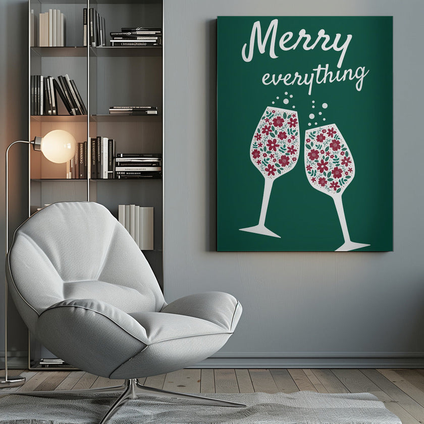 Impression sur toile Wall art Merry Everything