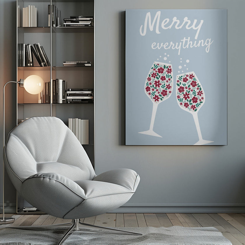 Impression sur toile Wall art Merry Everything