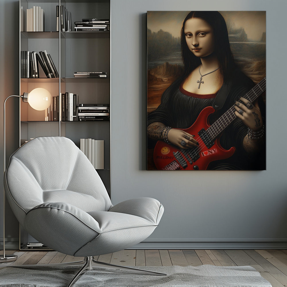Impression sur toile de l'œuvre d'art murale Lisa Revamped