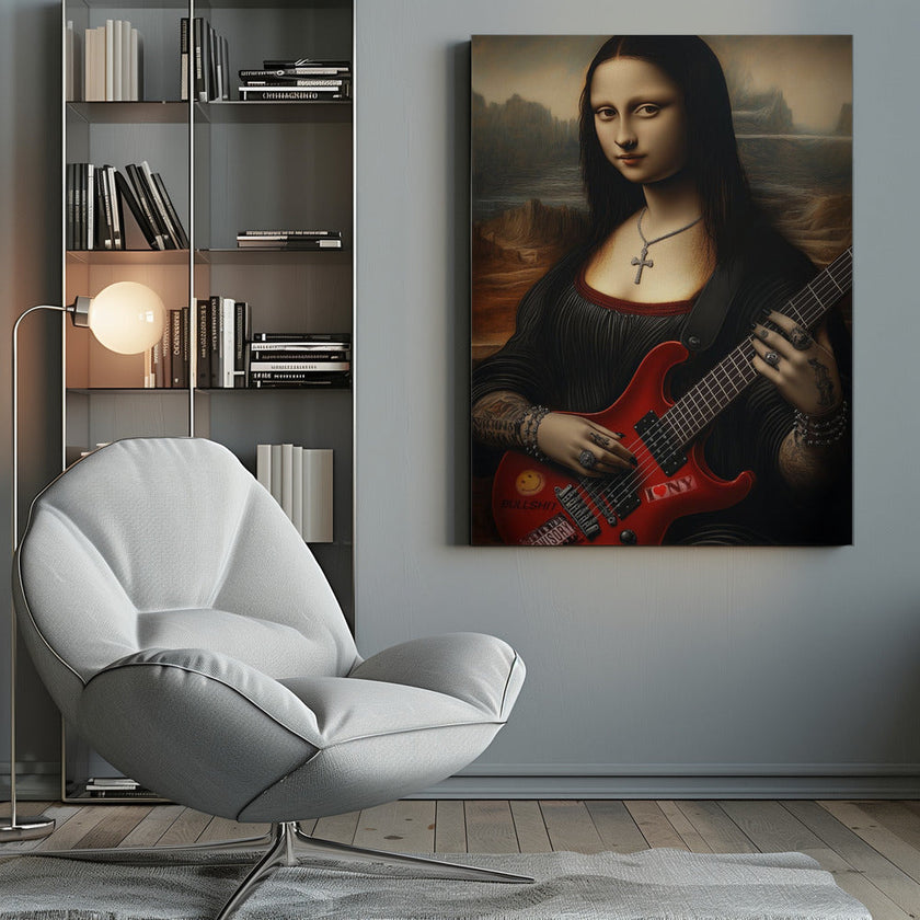 Impression sur toile de l'œuvre d'art murale Lisa Revamped