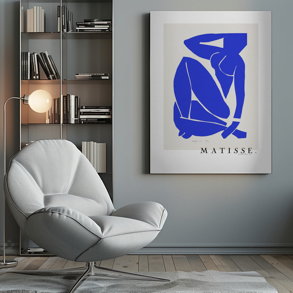 Wall art Nudo Blu III 1952 Bordure