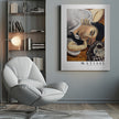 Wall art Lorette Con Una Tazza Di Caffe 1916 Boarder