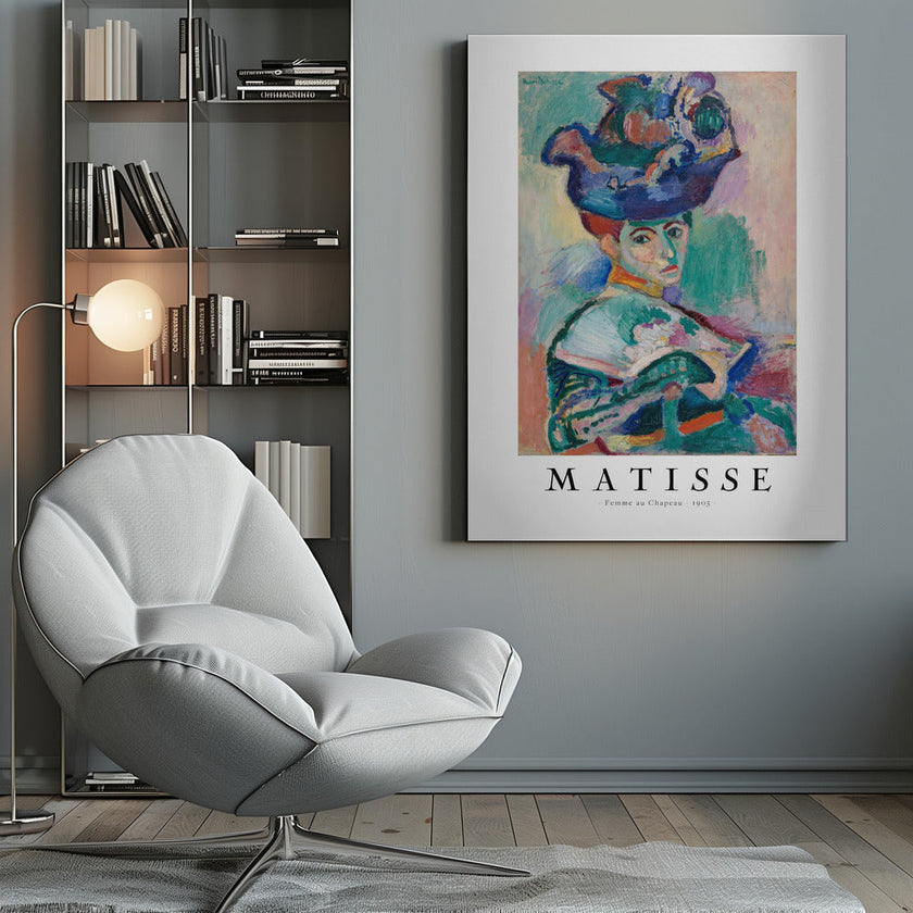 Wall art Femme au chapeau 1905
